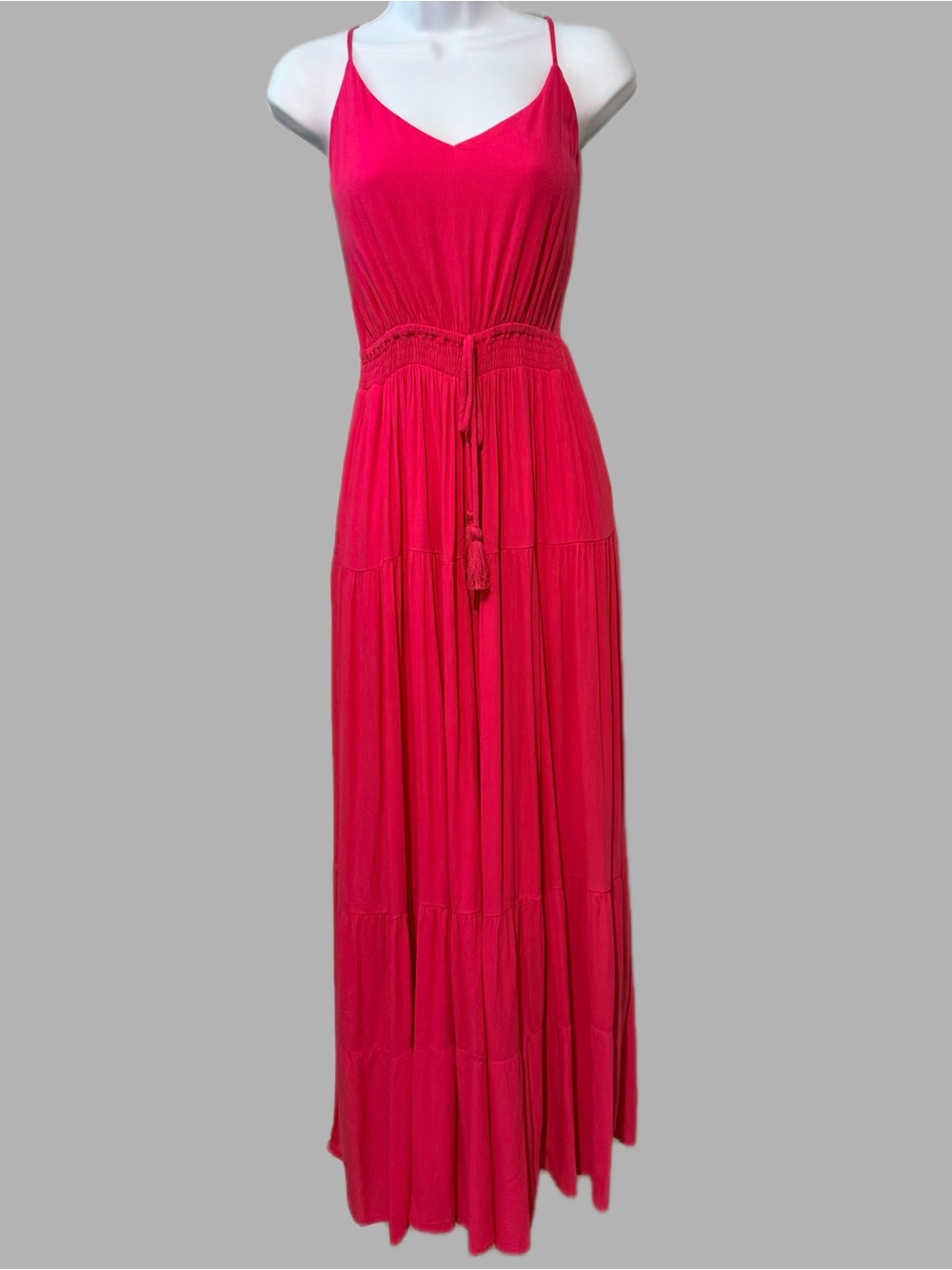 DAVI & DANI Hot Pink Spaghetti-Strap Jumpsuit